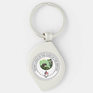 Porte-clés Gîte de franc-maçonnerie de l'état de l'Indiana