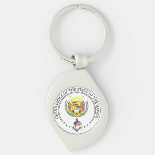 Porte-clés Gîte de franc-maçonnerie de l'Etat d'Hawaii