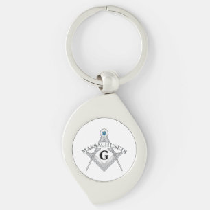 Porte-clés Gîte de franc-maçonnerie de l'état du Massachusets