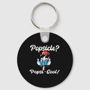 Porte-clés Glace amusante du 4 juillet Drapeau américain Patr
