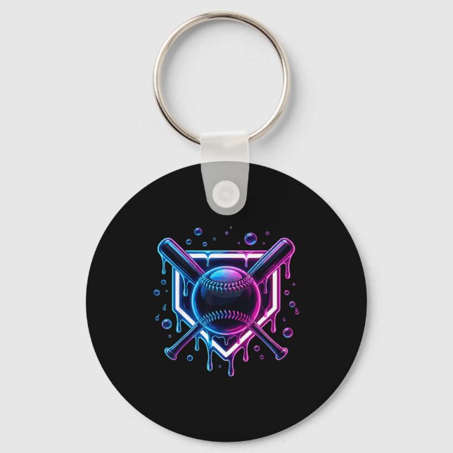 Porte-clés Glace Baseball Drip Batte Enfants  (Recto)