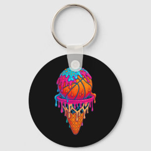 Porte-clés Glace crémée Sketll Cône de goutte Garçons Filles 