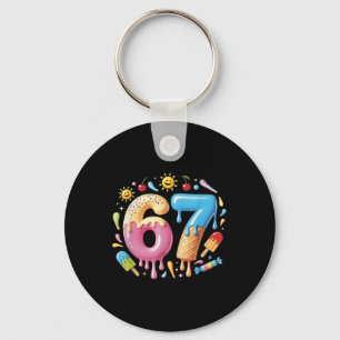 Porte-clés Glace Six Sept Dégoulinant Mème Cool 67 Numéro Drô