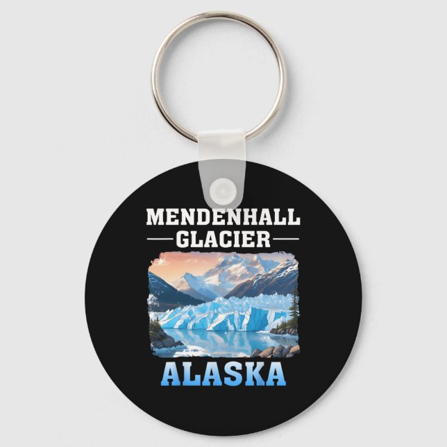 Porte-clés Glacier Mendenhall Alaska Randonnée Camping Extéri (Recto)