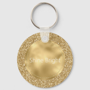 Porte-clés Glam Gold Glitzy Parties scintillant