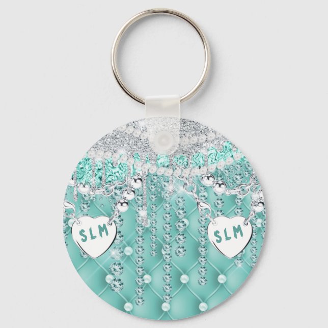 Porte-clés Glam Parties scintillant Girly (Recto)