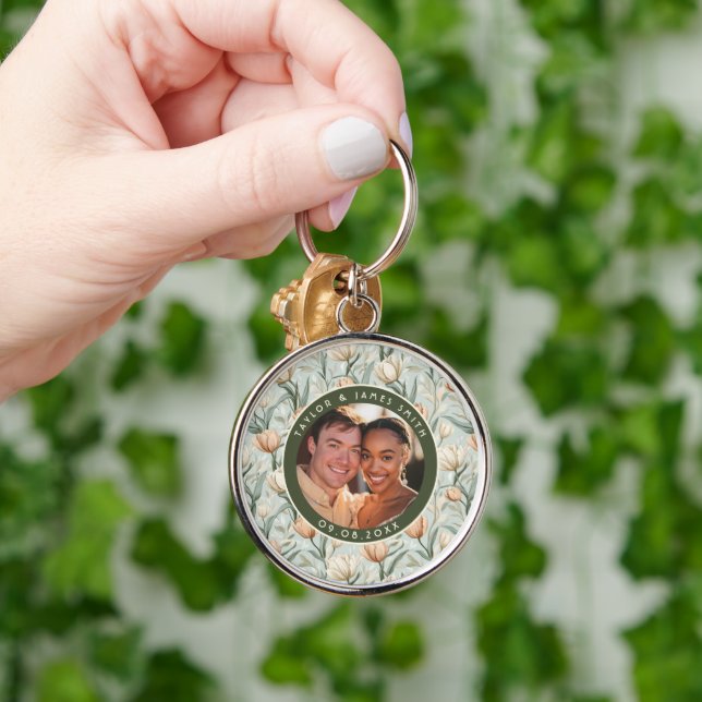 Porte-clés Glam Tulip Sparkle Barn Wedding (Main)