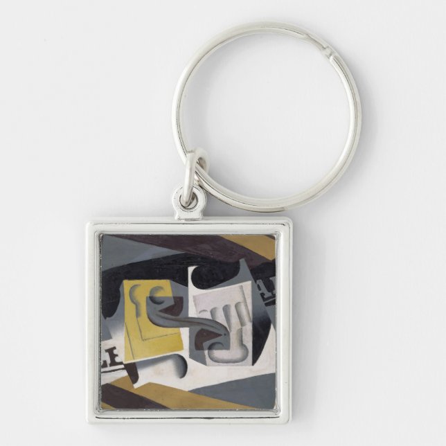 Porte-clés Glass et Newspaper, 1917 (huile sur le (Devant)