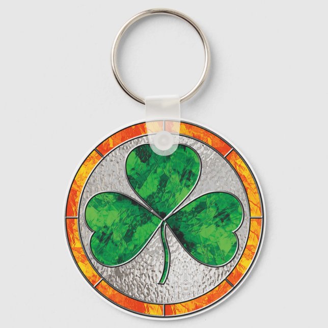 Porte-clés Glass Shamrock (Recto)