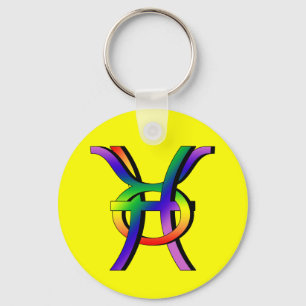 Porte-clés GLBT Poissons et Taureau