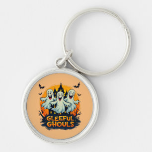 Porte-clés Gleeful Ghouls Fun Halloween Ghost Artwork