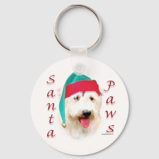 Porte-clés Glen of Imaal Terrier Père Noël Paws (Recto)