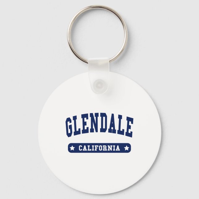 Porte-clés Glendale California College Style tee - shirt (Recto)