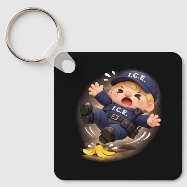 Porte-clés Glissant Quand Humide (Recto)