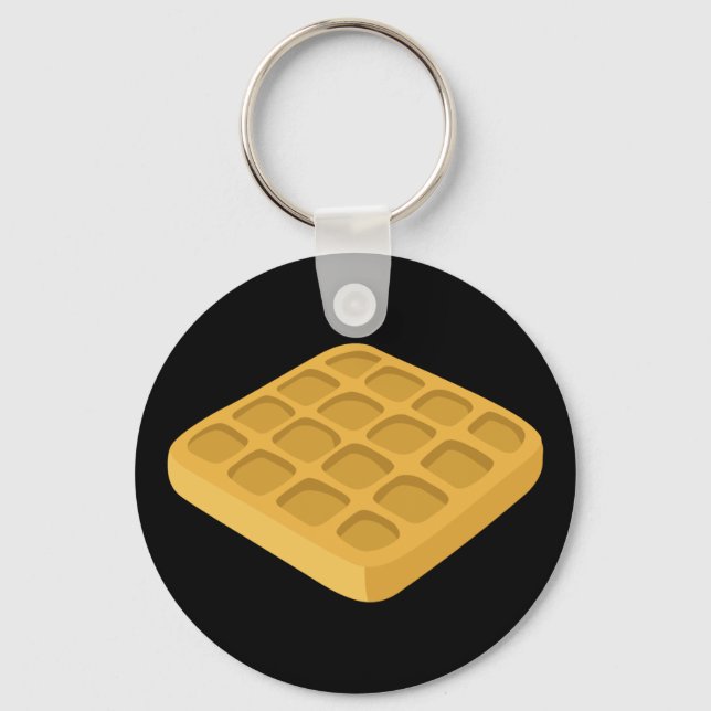 Porte-clés Glitch Food waffles (Recto)