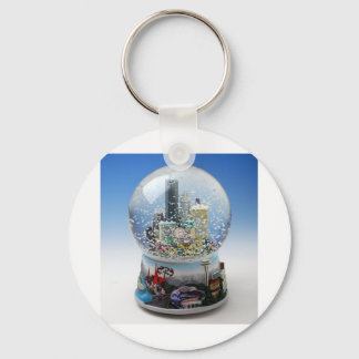 Porte-clés Globe des neiges de Noël