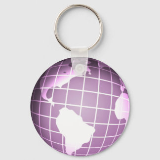 Porte-clés Globe pourpre