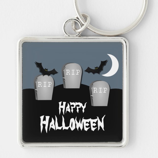 Porte-clés Gloomy Graveyard Halloween Porte - clé Premium (Devant)
