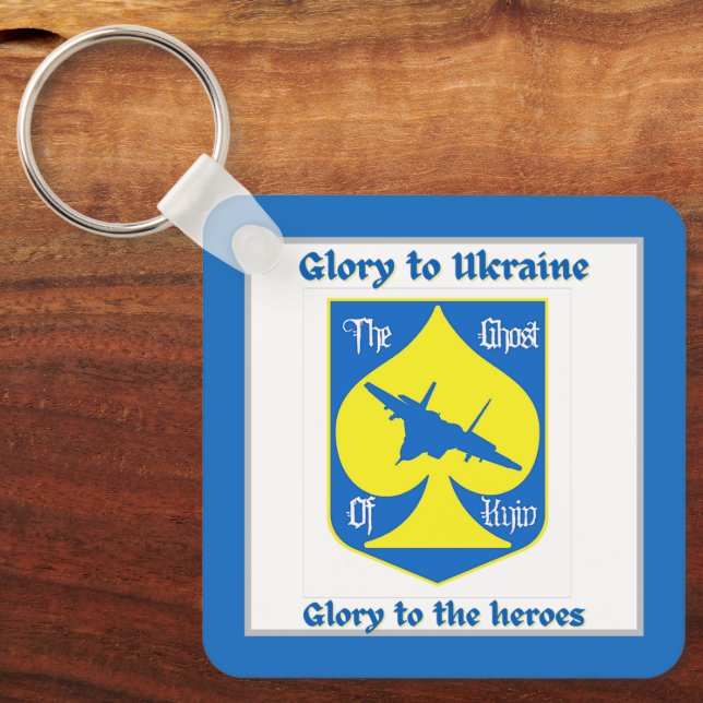 Porte-clés Glory To The Heroes Ukraine Fighter Ace  (Recto)