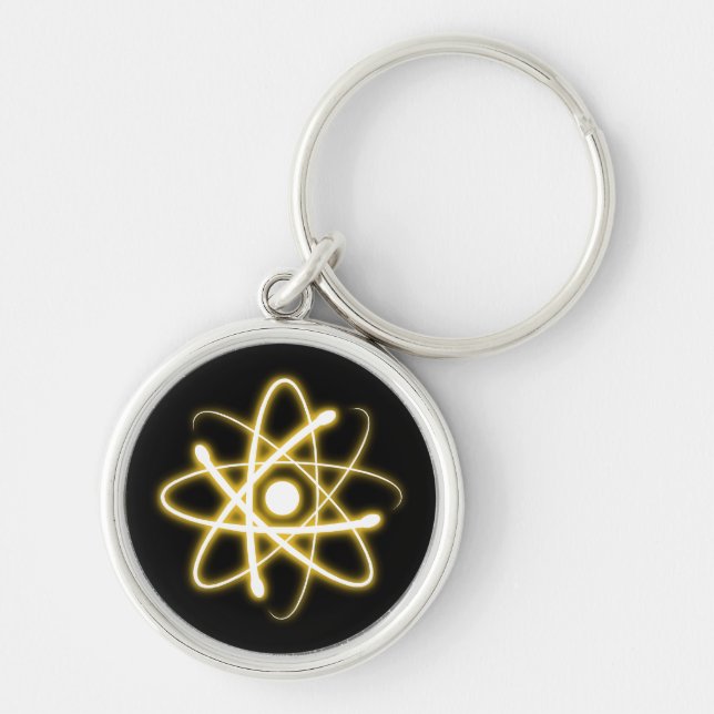 Porte-clés Glowing Yellow Atom | Geek (Devant)