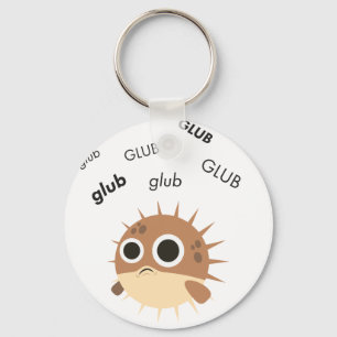 Porte-clés Glub Blowfish Cute Emoji