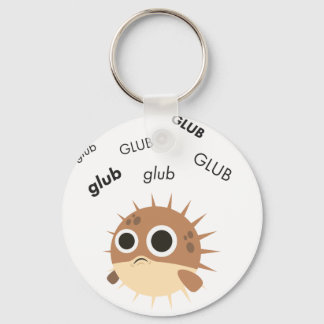 Porte-clés Glub Blowfish Cute Emoji