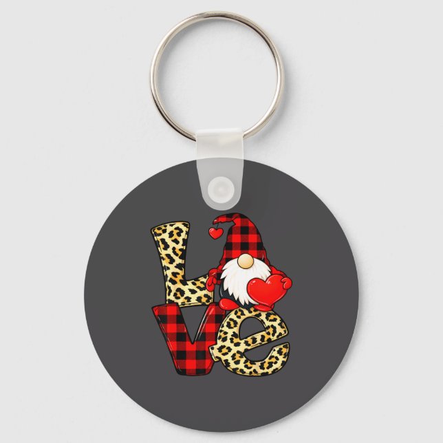 Porte-clés Gnome Love Valentine Gnomes Valentines Day Men Wom (Recto)