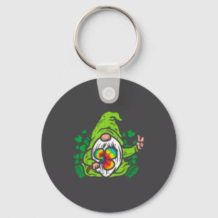 Porte-clés Gnome Tie Dye Trèfle Saint-Patrick Hipe