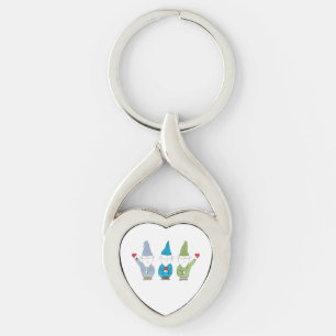 Porte-clés Gnomes avec coeurs Magnet