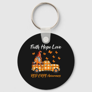 Porte-clés Gnomes Faith Hope Love Rsd Crps Sensibilisation