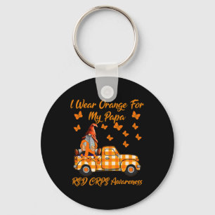 Porte-clés Gnomes Je Porte Orange Pour Mon Papa RSD CRPS