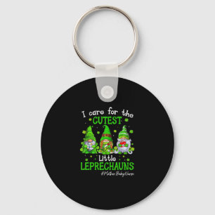 Porte-clés Gnomes Mère Bébé Infirmière St Patrick's Day Lepre