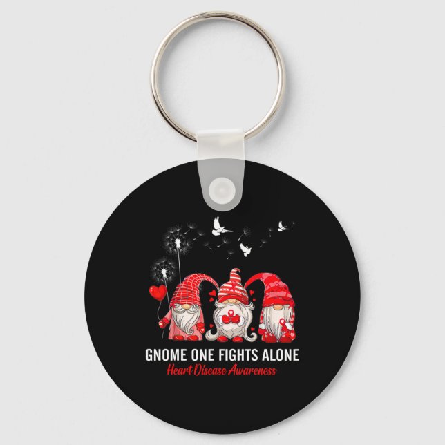 Porte-clés Gnomes One Fights Alone Sensibilisation aux maladi (Recto)