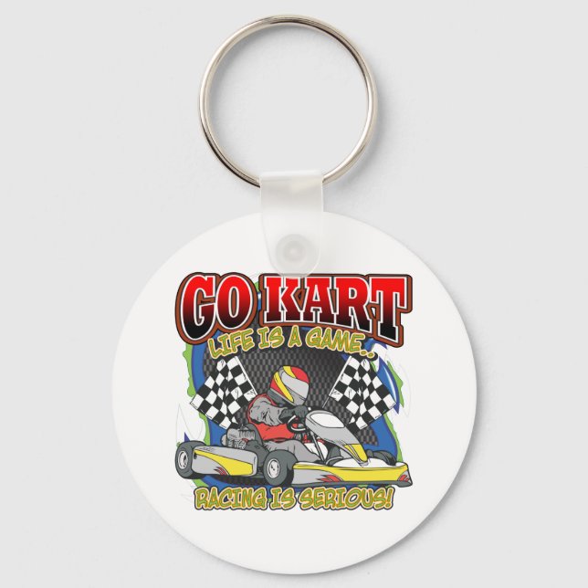 Porte-clés Go Kart Life (Recto)