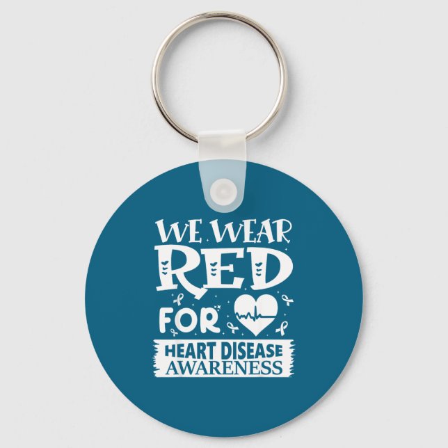 Porte-clés Go Red – Awareness For Us Heart Health Month In Fe (Recto)