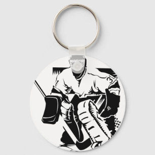 Porte-clés Goalie de hockey