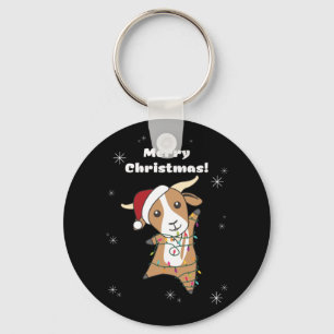 Porte-clés Goat Christmas Goats Winter Animals