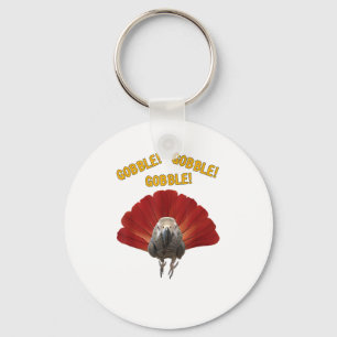 Porte-clés Gobble ! Turquie Thanksgiving African Grey Parrot