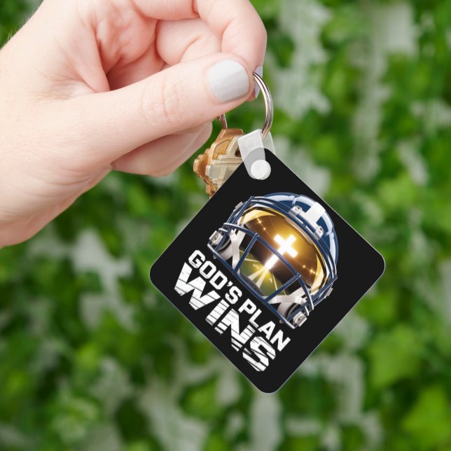 Porte-clés God’s Plan Football Helmet Keychain (main)
