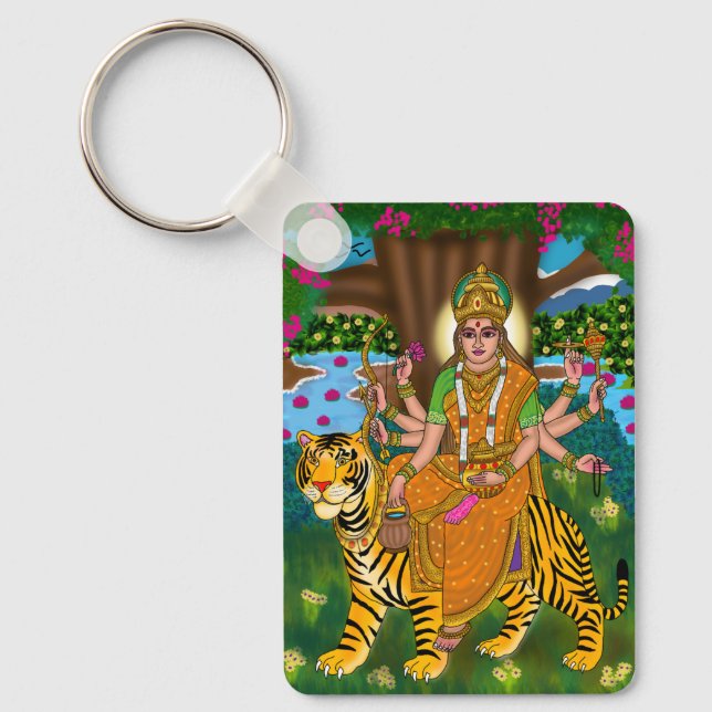 Porte-clés Goddess Kushmanda (Recto)