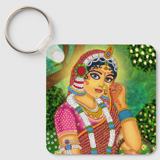 Porte-clés Goddess Radha Keychain (Recto)