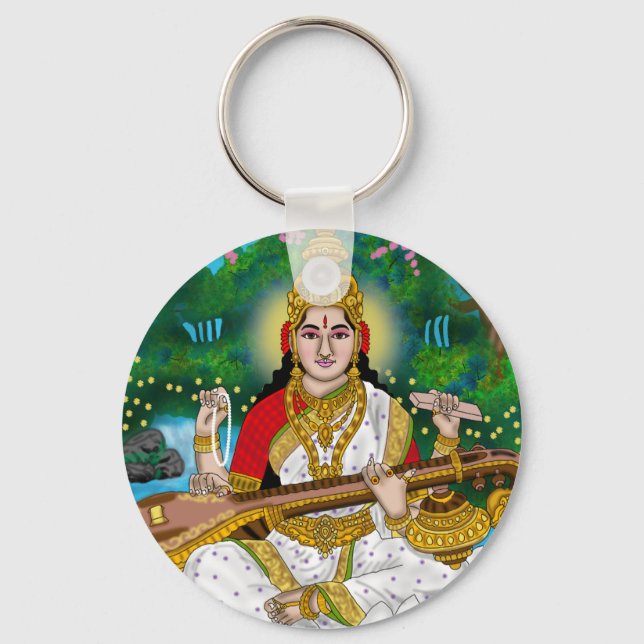 Porte-clés Goddess Saraswati Keychain (Recto)