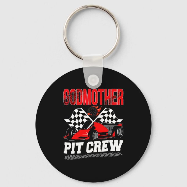 Porte-clés Godmother T Crew Racing Family Race Car Birthday B (Recto)