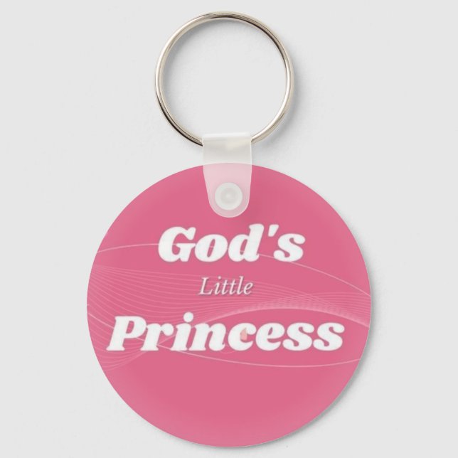 Porte-clés God's little princess key chain (Recto)