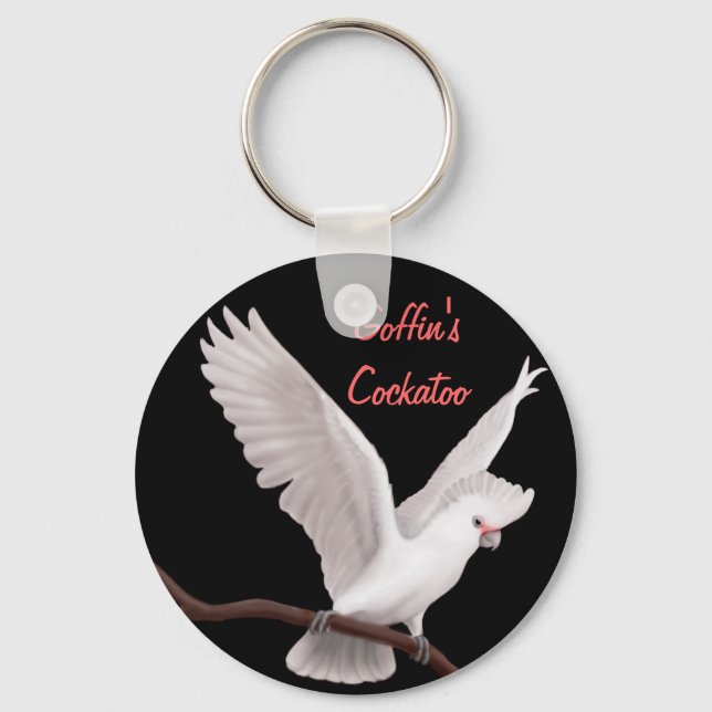 Porte-clés Goffin's Cockatoo Customizable Keychain (Recto)