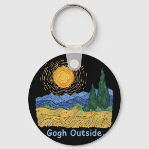 Porte-clés Gogh à l'extérieur Nuit étoilée Amant de la nature
