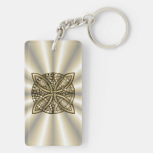 Porte-clés Gold Celtic Knot Design d'art original