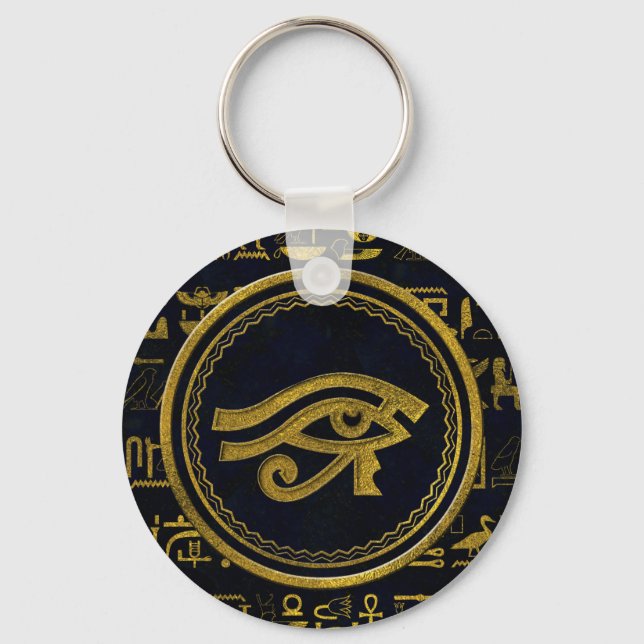 Porte-clés Gold Egyptian Eye of Horus - Wadjet (Recto)