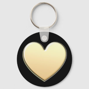 Porte-clés Gold Heart Keychain