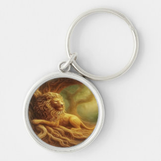 Porte-clés Gold Lion Keychain